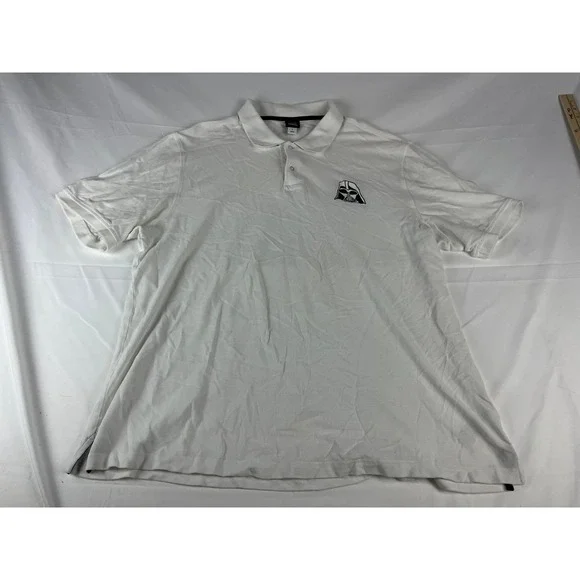 Amazon Essentials Star Wars Darth Vader Embroidered Polo Shirt Mens XL White - Picture 2 of 8